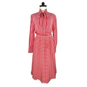 Vintage Adolfo Silk Blouse Skirt Set Saks Fifth Ave